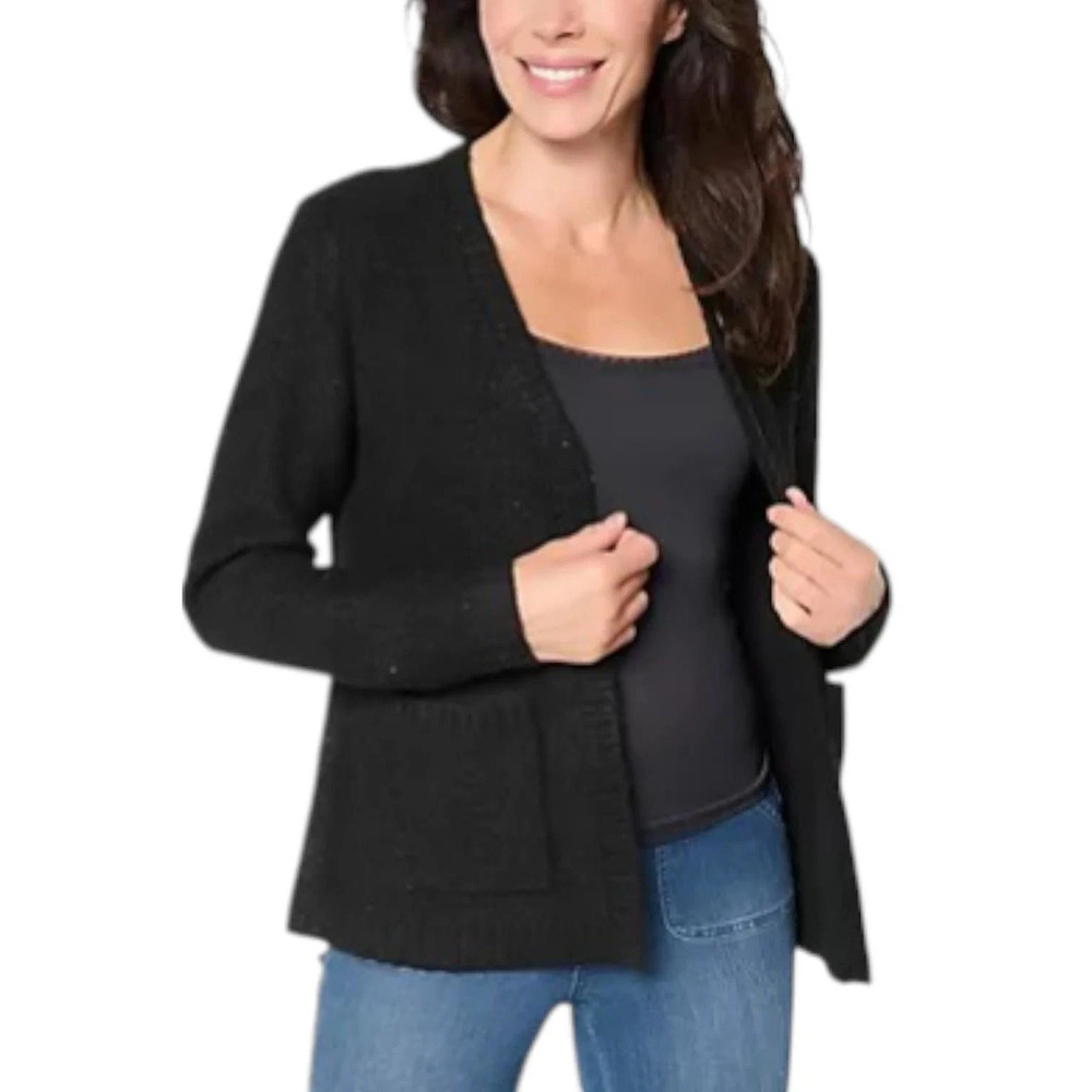 Jingle Belles by Kim Gravel Sugarplum Sparkle Cardigan Black - Regular